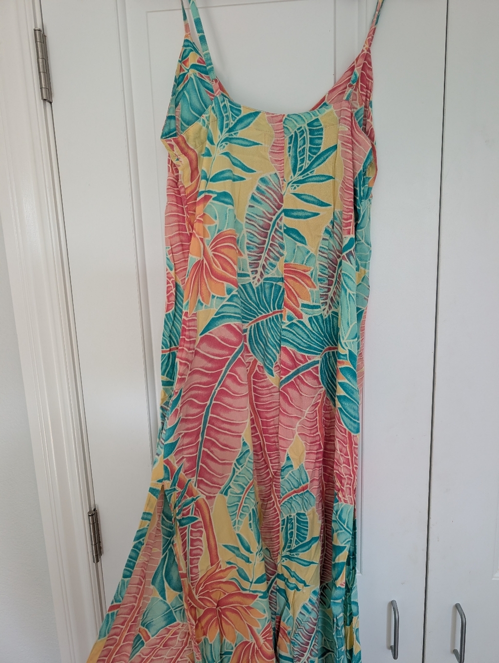 Tropical Beach Floral Midi Dress